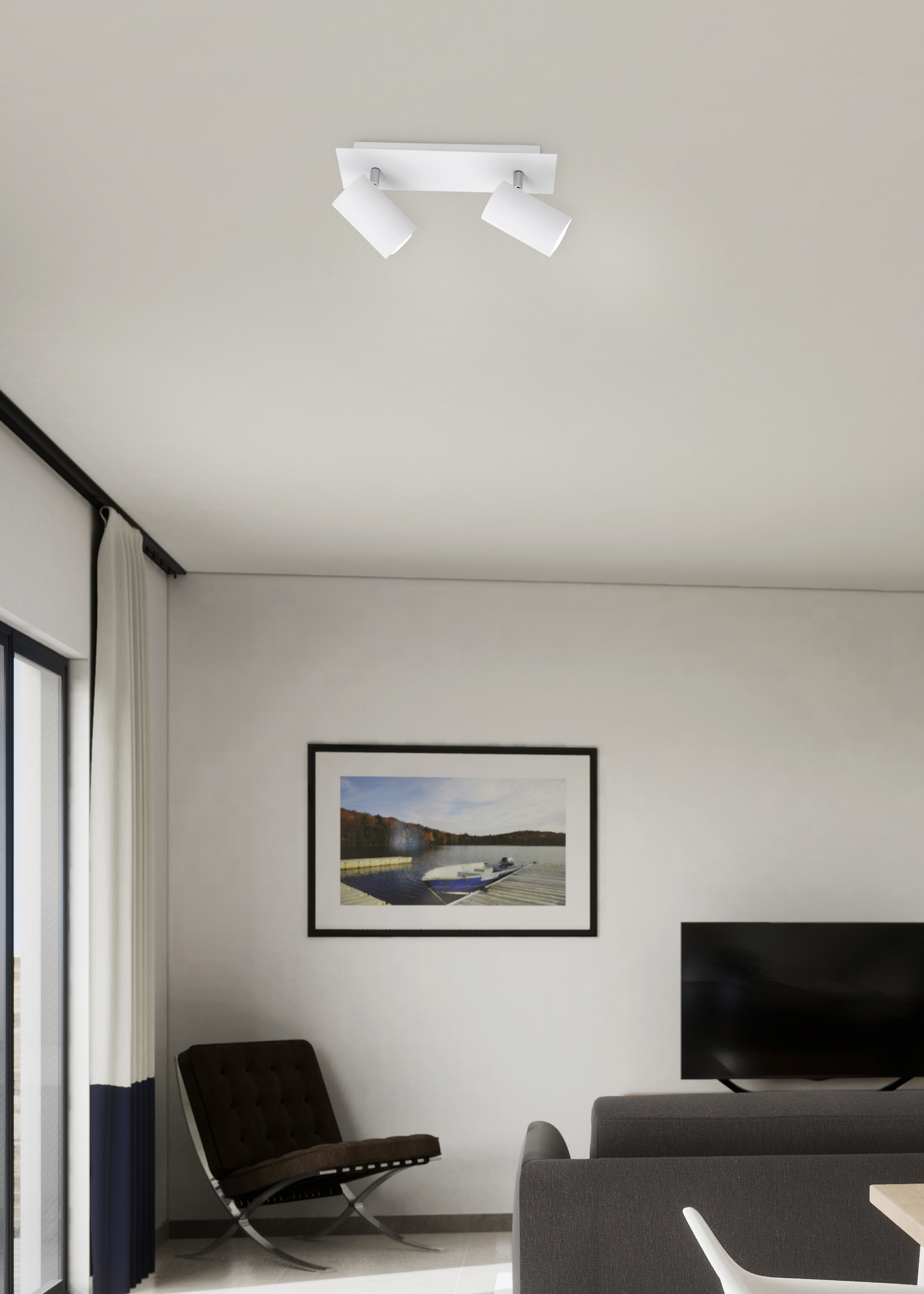 Spotti TRIO Marley GU10 2-osainen valkoinen