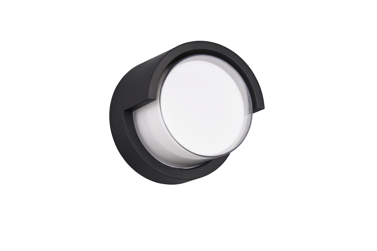 Seinävalaisin TRIO Puno Led 800lm pyöreä mattamusta