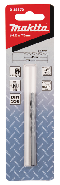 Metalliporanterä Makita HSS-R 4,20x75mm