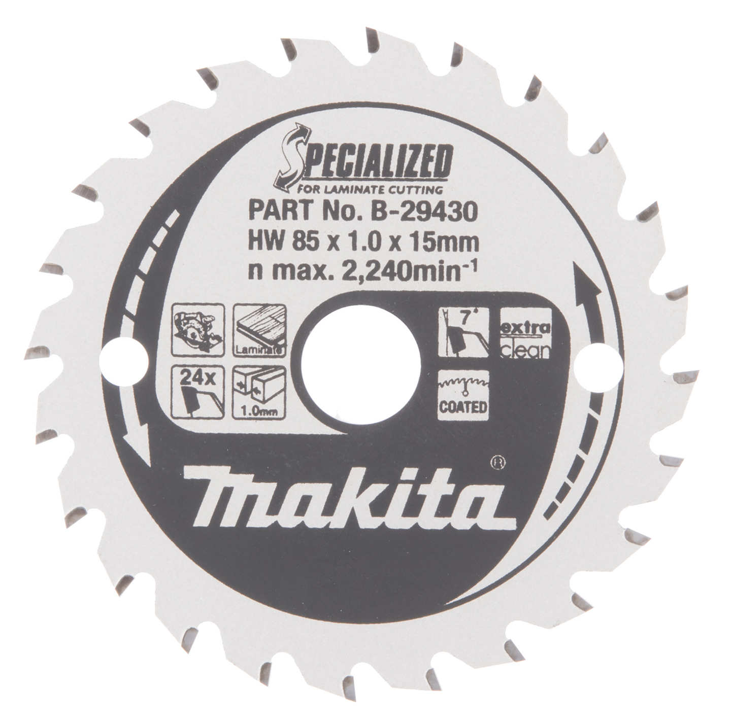 Pyörösahanterä Makita Specialized 85x15x1,0mm Z-24 laminaatti