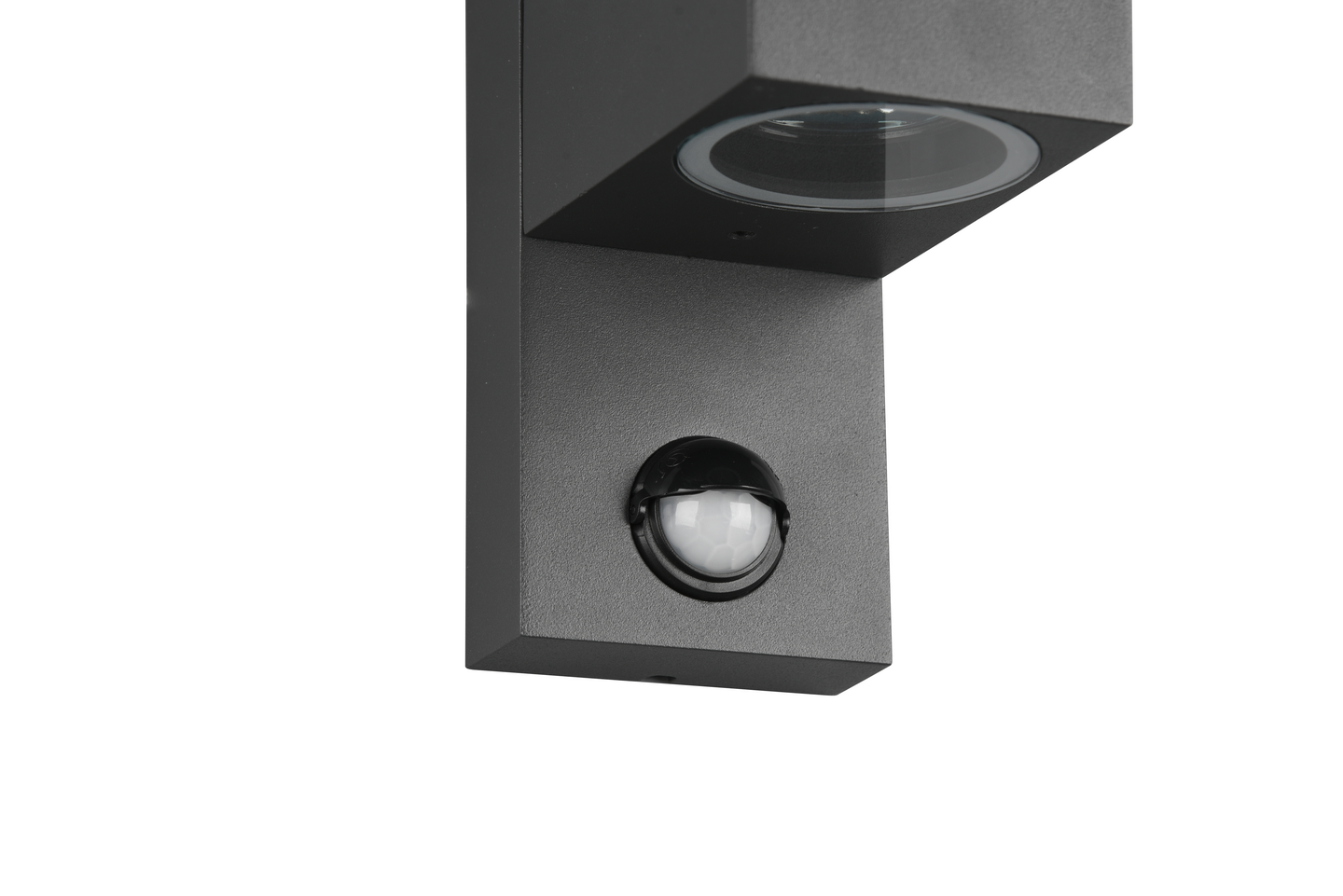 Ulkoseinävalaisin TRIO Roya 2xGU10 neliö antrasiitti liiketunnistin