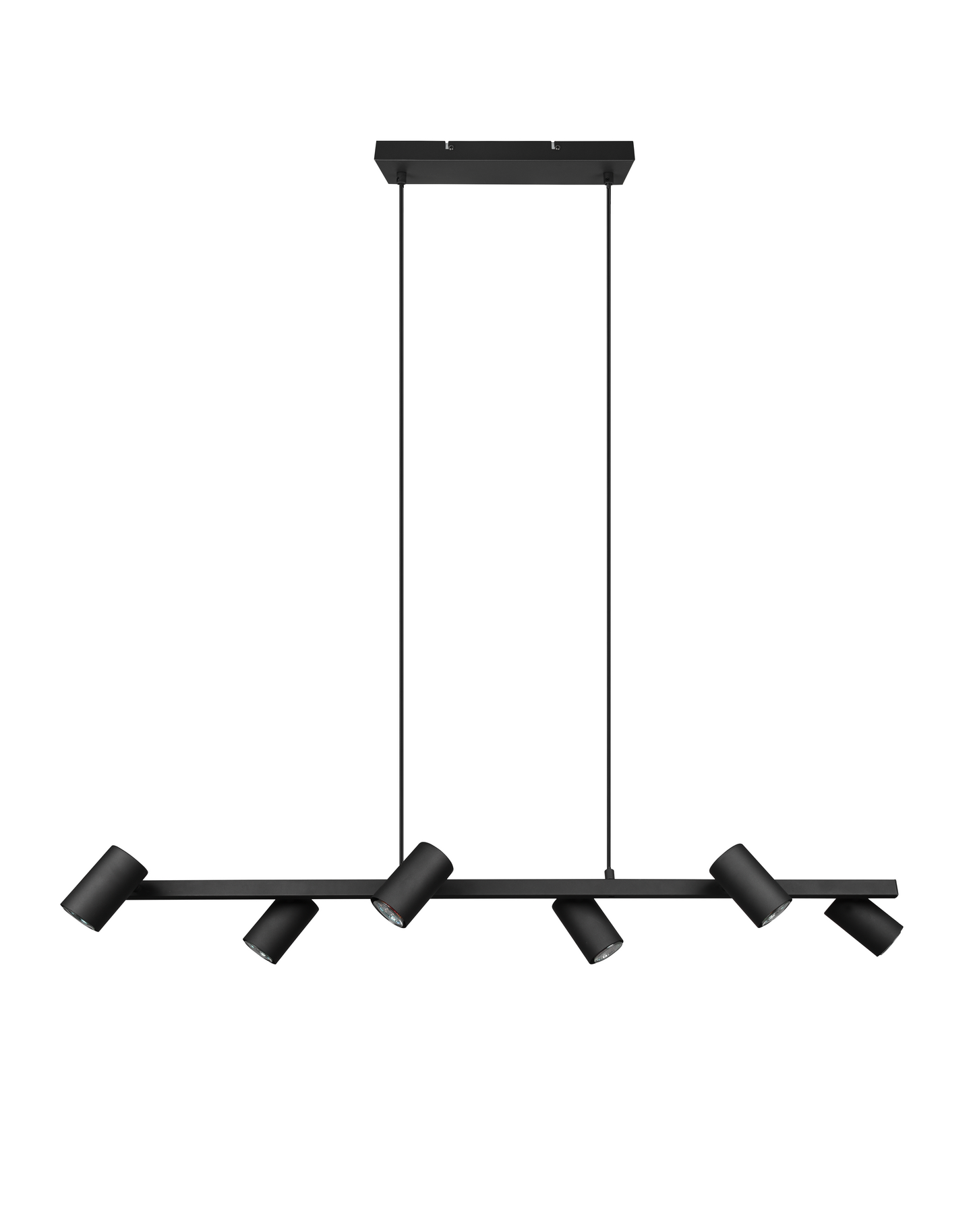 Riippuvalaisin TRIO Marley GU10 6-osainen 115cm mattamusta