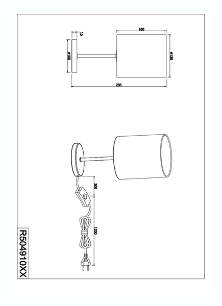 Pöytävalaisin TRIO Jerry E14 mattamusta/kulta