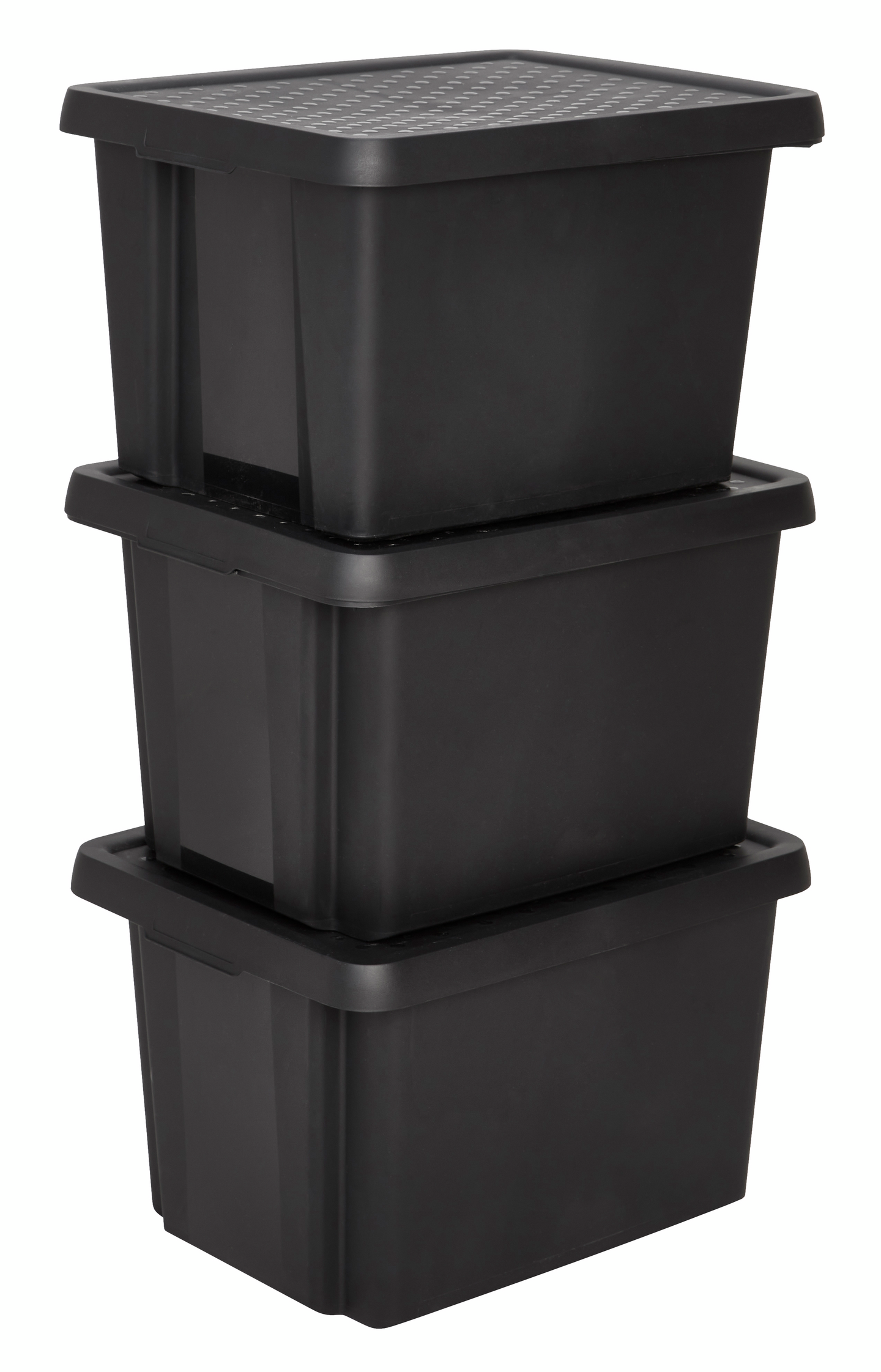 Säilytyslaatikko Goodiy Black 26L kannella