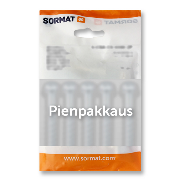 Betoniruuvi Sormat S-CSA HEX 5x40/5 sähkösinkitty 10kpl