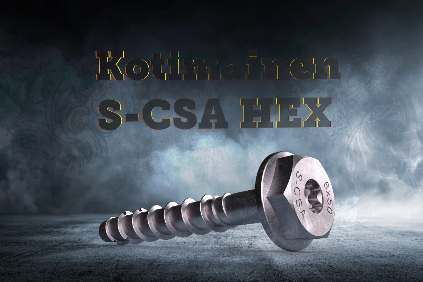 Betoniruuvi Sormat S-CSA HEX 5x50/5 sähkösinkitty 100kpl