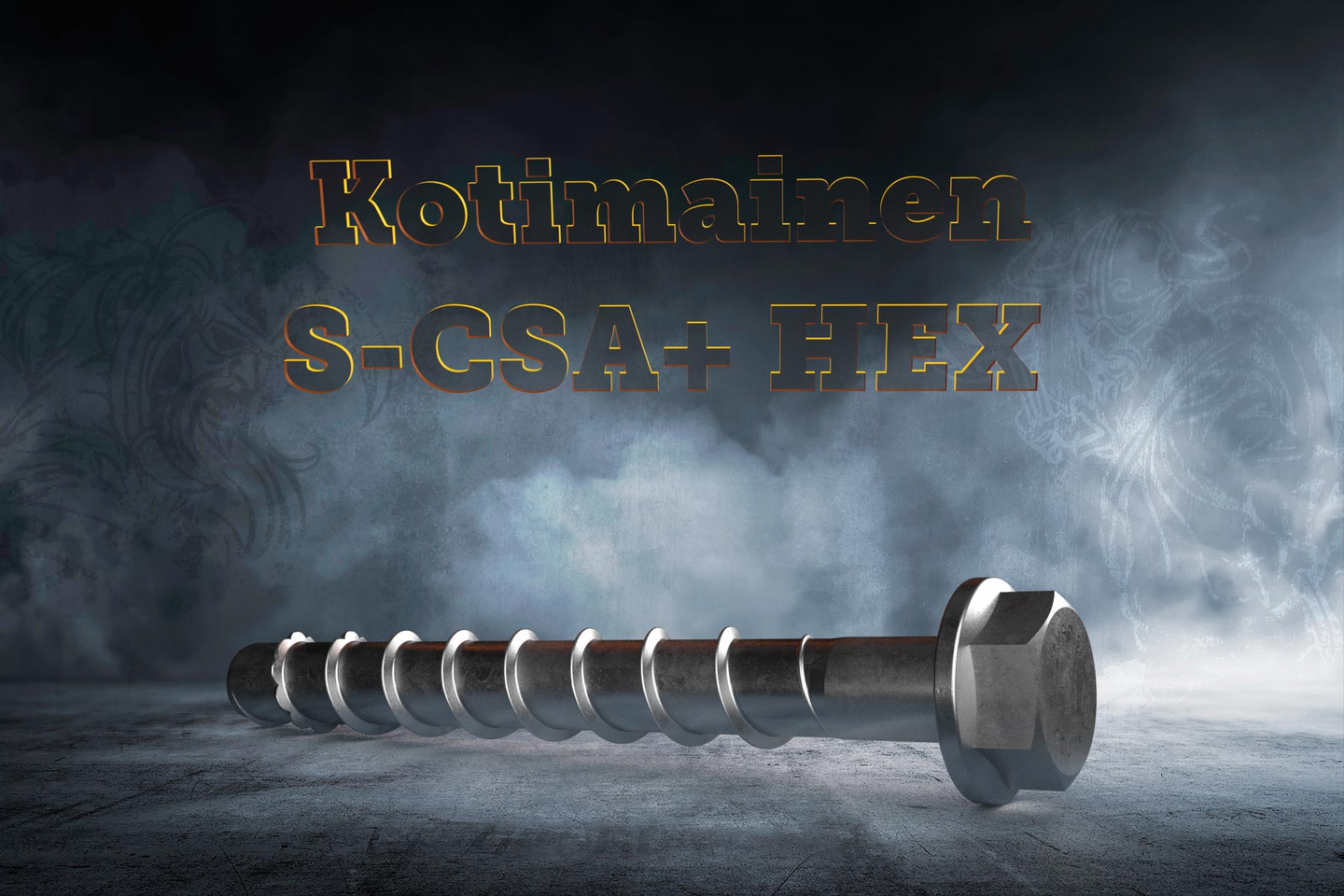 Betoniruuvi Sormat S-CSA+ 14x80/15 SW24 sähkösinkitty 10kpl