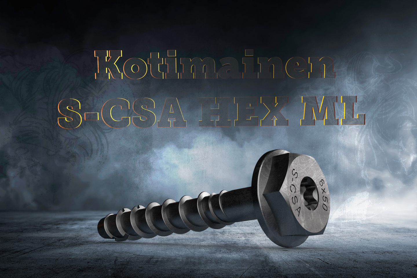 Betoniruuvi Sormat S-CSA HEX 6x80/25/40 ML pinnoitettu 5kpl