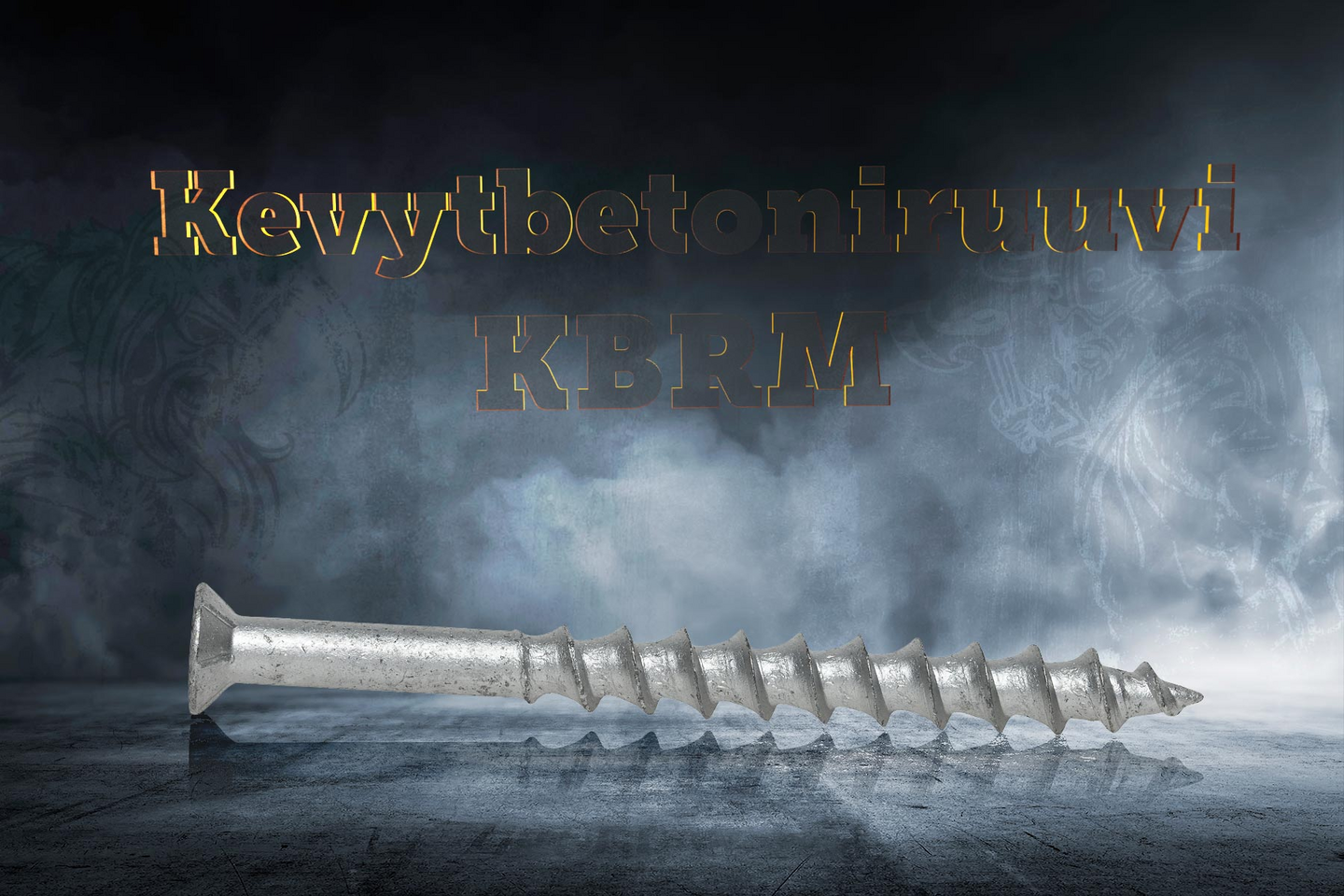 Kevytbetoniruuvi Sormat KBRM 8x130 uppokanta T30 C4 10kpl