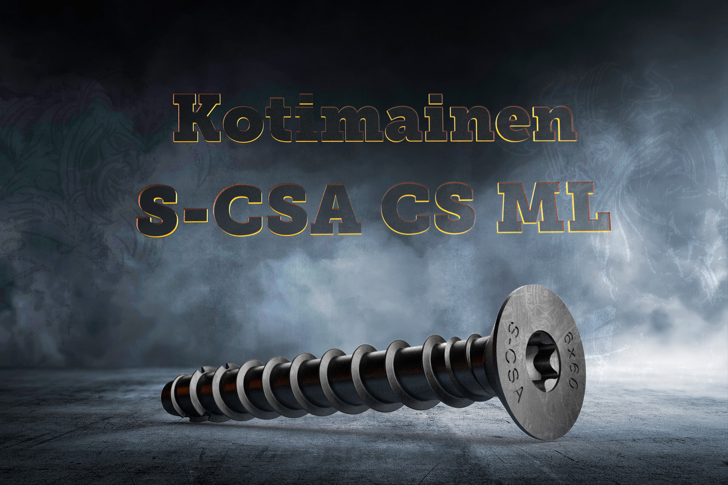 Betoniruuvi Sormat S-CSA CS uppokanta 6x50/10/15 T30 ML pinnoitettu 100kpl