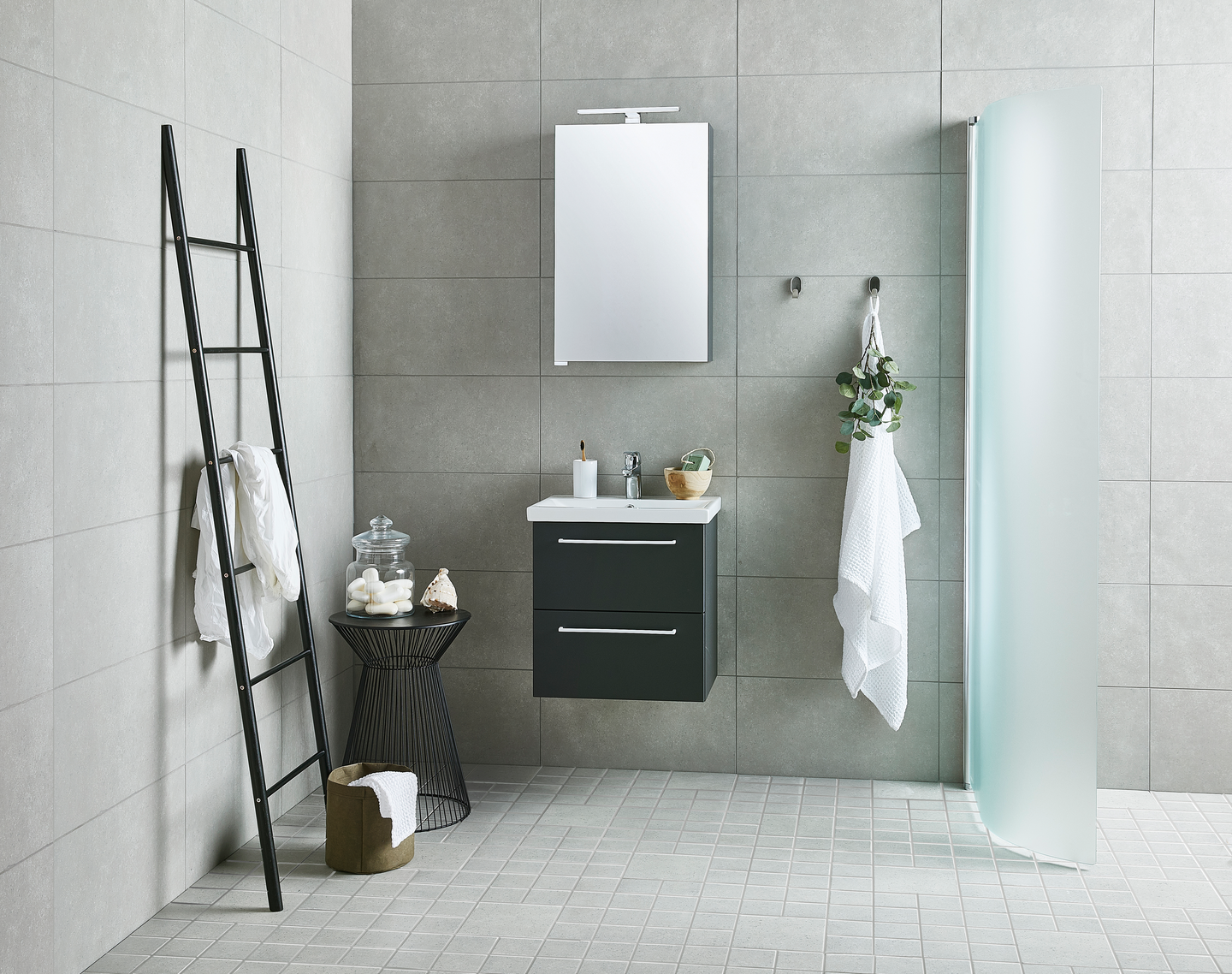 Allaskaappi Cello Wave grafiitinharmaa L49 S38 K50cm 2 vetolaatikkoa