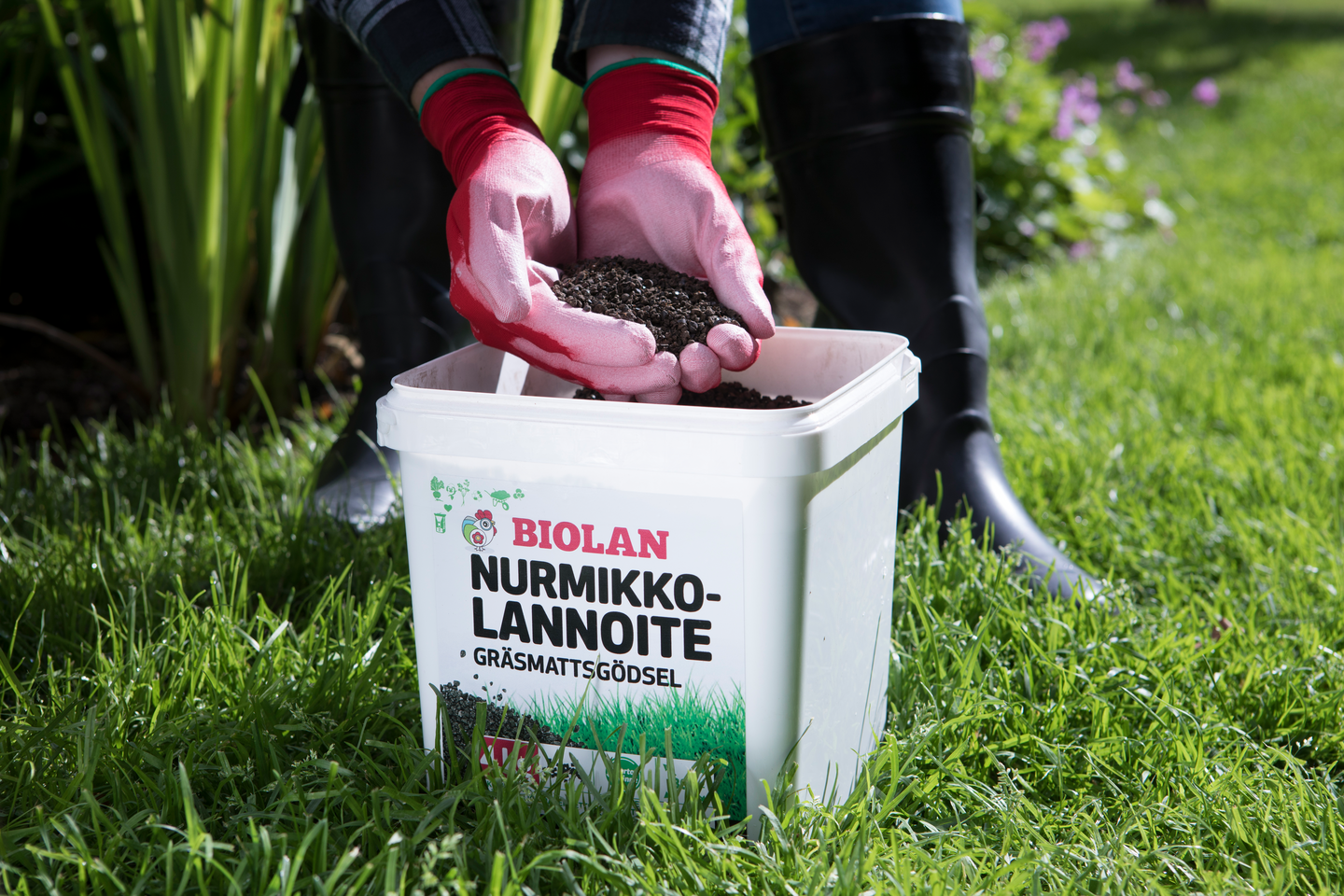 Nurmikkolannoite Biolan 4kg pakki