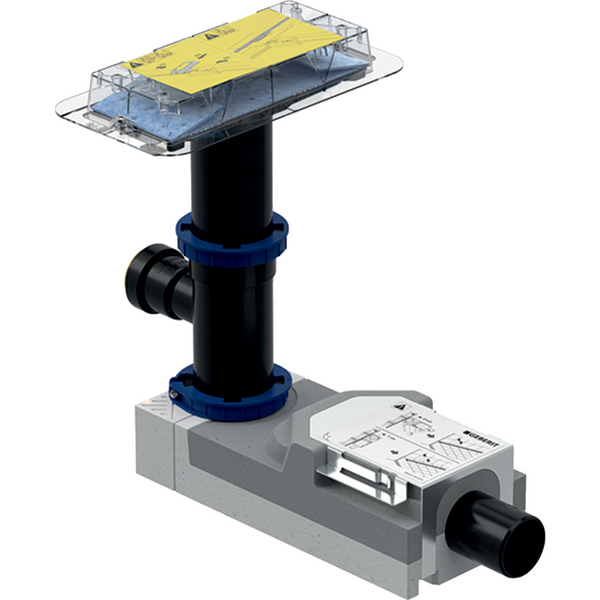 Lattiakaivo Geberit CleanLine DN50 vaaka sivuliitännällä 40mm