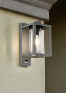 Ulkoseinävalaisin TRIO Lunga E27 antrasiitti liiketunnistimella