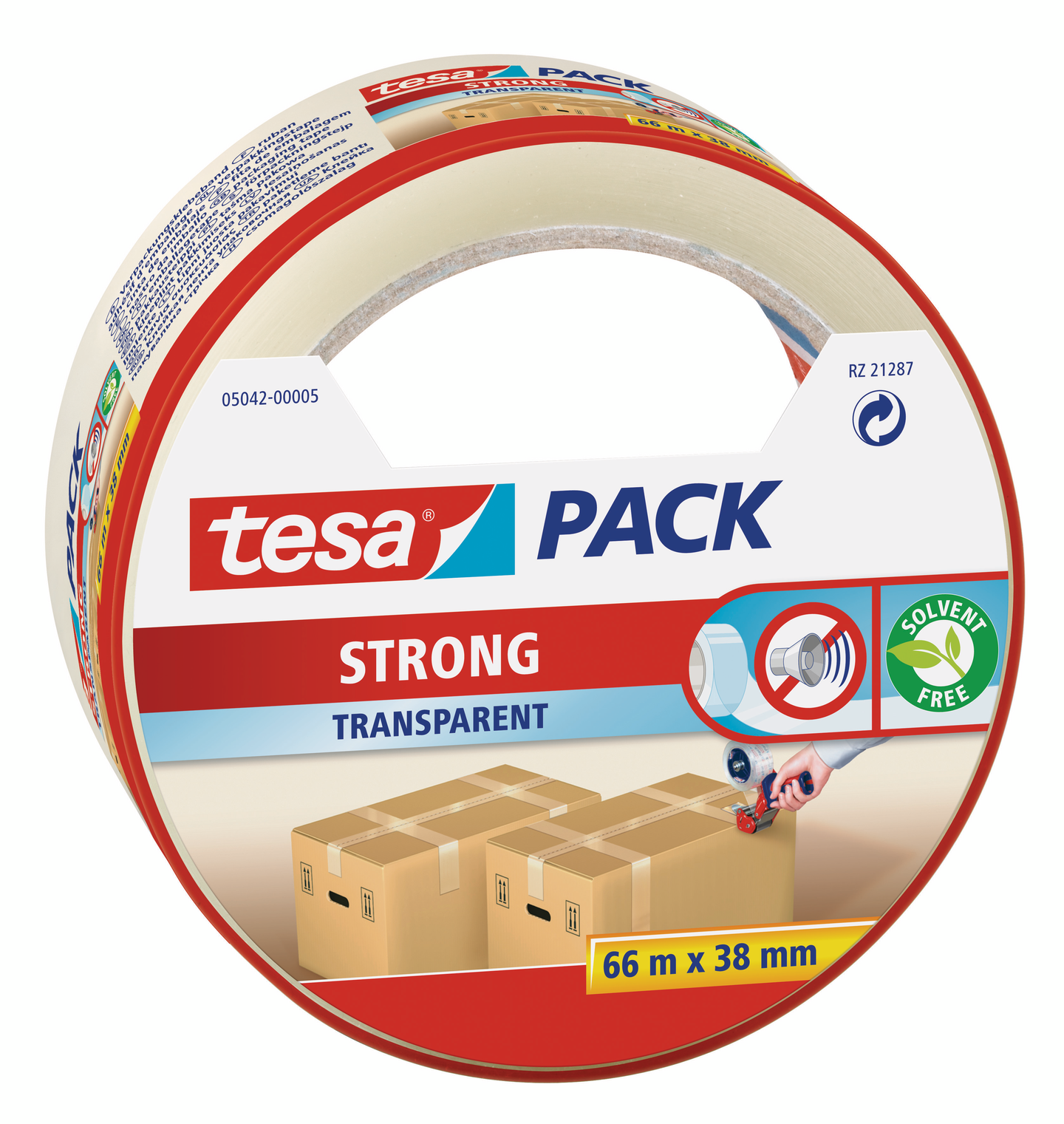 Pakkausteippi Tesa Tesapack® Strong 38mmx66m läpinäkyvä