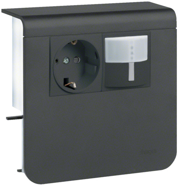 Listapistorasia Hager Tehalit SL20055 Pr+liiketunnistin 180° musta
