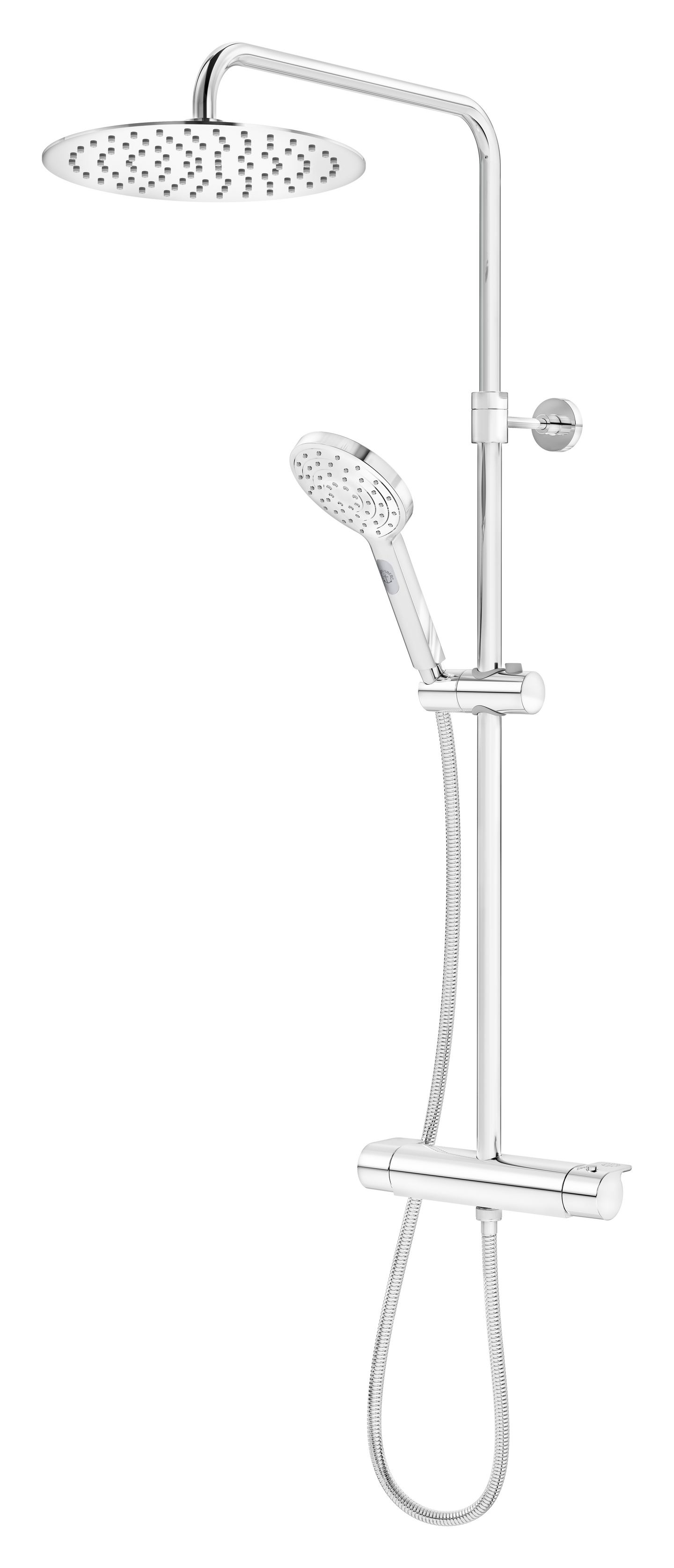 Yläsuihku Gustavsberg Round Estetic termostaattihanalla