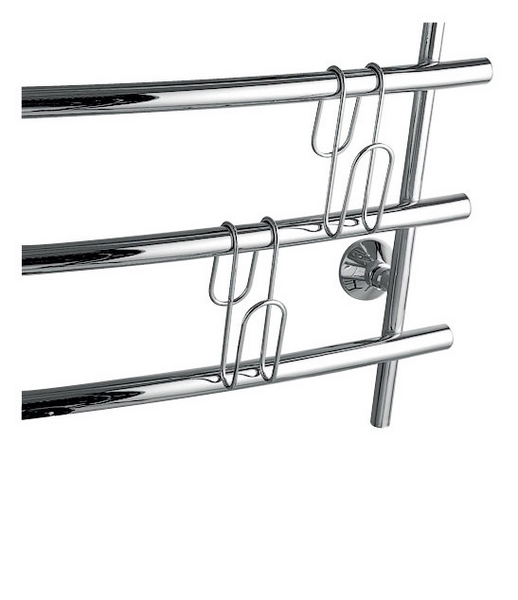 Kenkä- ja lapasripustinpari REJ Design kromi