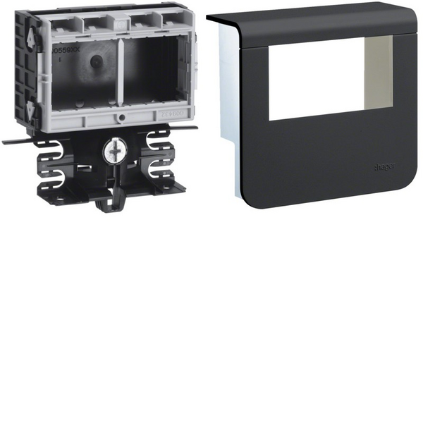 Listakojerasia Hager Tehalit SL20055 Systo-kalusteille 4moduulia musta