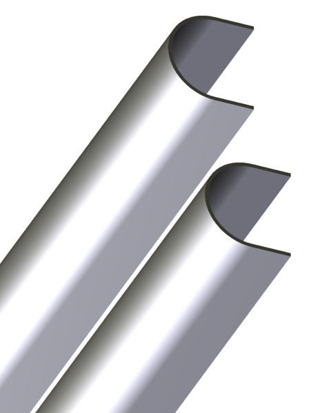 Kaapelinsuojakouru SSAB suora KSK 45x2500 SG