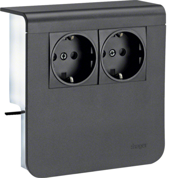 Listapistorasia Hager Tehalit SL20080 2-osainen Pr musta