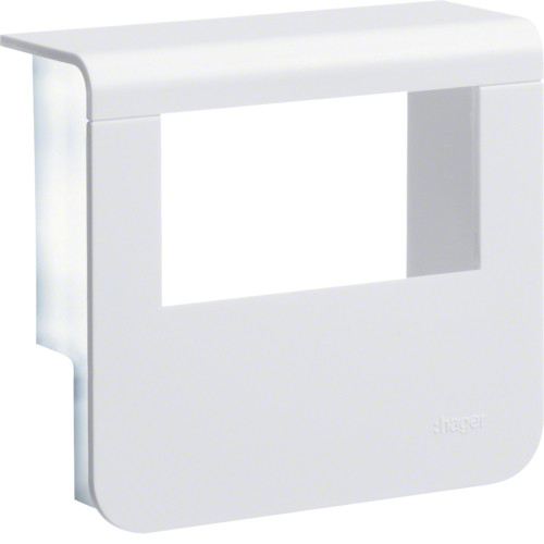 Peitelevy Hager Tehalit SL20055932 SL20x55 antennirasialle liikenteenvalkoinen