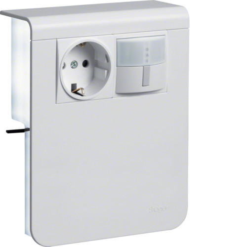 Listapistorasia Hager Tehalit SL20115 Pr+liiketunnistin 180° liikenteenvalkoinen