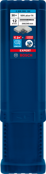 Poravasaranterä Bosch Expert SDS plus-7X 12x200x265mm 30kpl