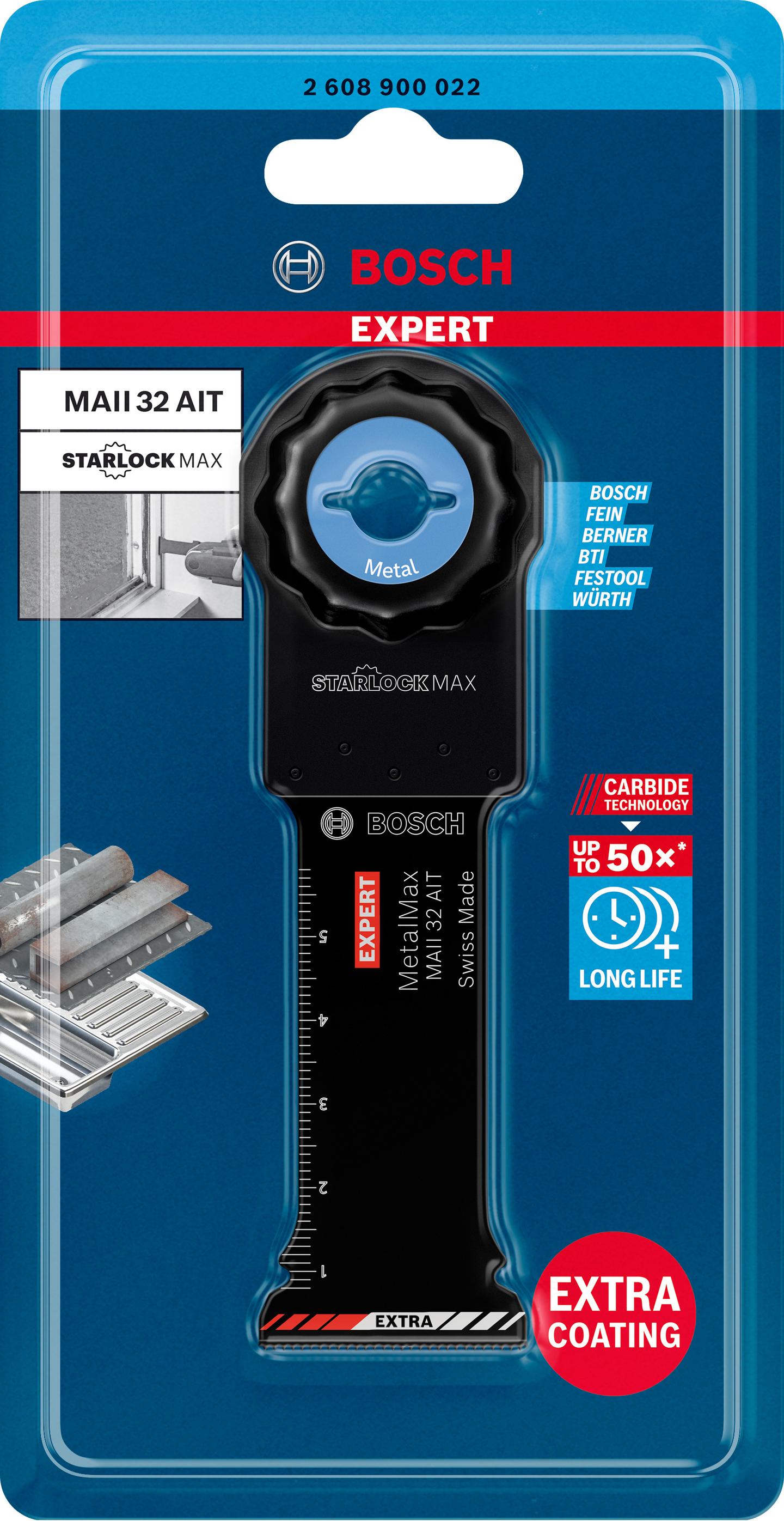 Terä monitoimityökalulle Bosch EXPERT MetalMax MAII 32 AIT, 70 x 32 mm