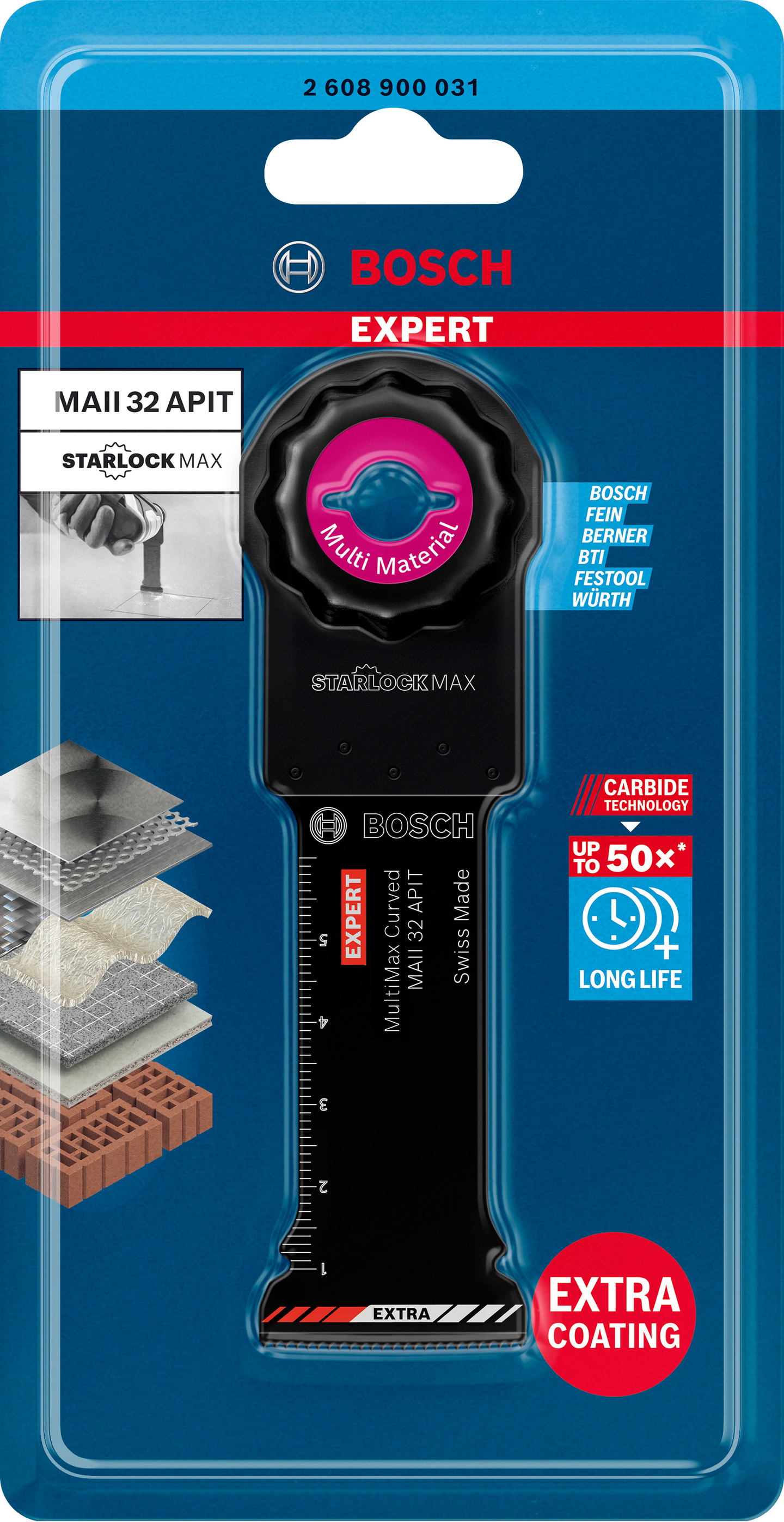 Terä monitoimityökalulle Bosch EXPERT MultiMax MAII 32 APIT, 32 mm