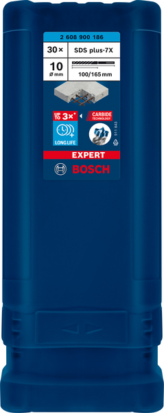 Poravasaranterä Bosch Expert SDS plus-7X 10x100x165mm 30kpl