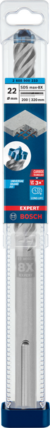 Poravasaranterä Bosch EXPERT SDS max-8X, 22 x 200 x 320 mm