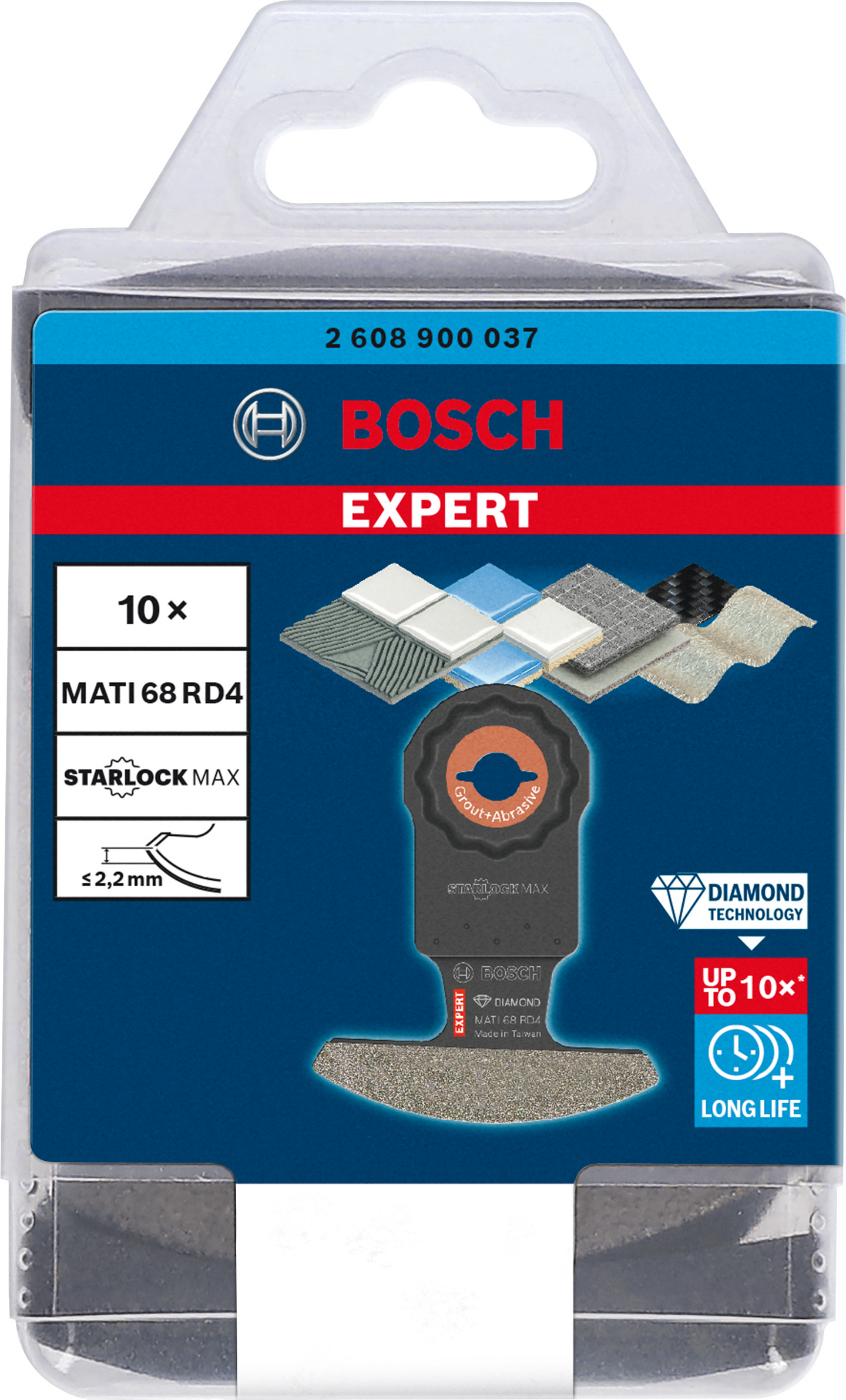 Terä monitoimityökalulle Bosch EXPERT Corner Blade MATI 68 RD4, 68 x 30mm, 10kpl