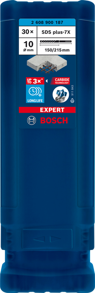 Poravasaranterä Bosch Expert SDS plus-7X 10x150x215mm 30kpl
