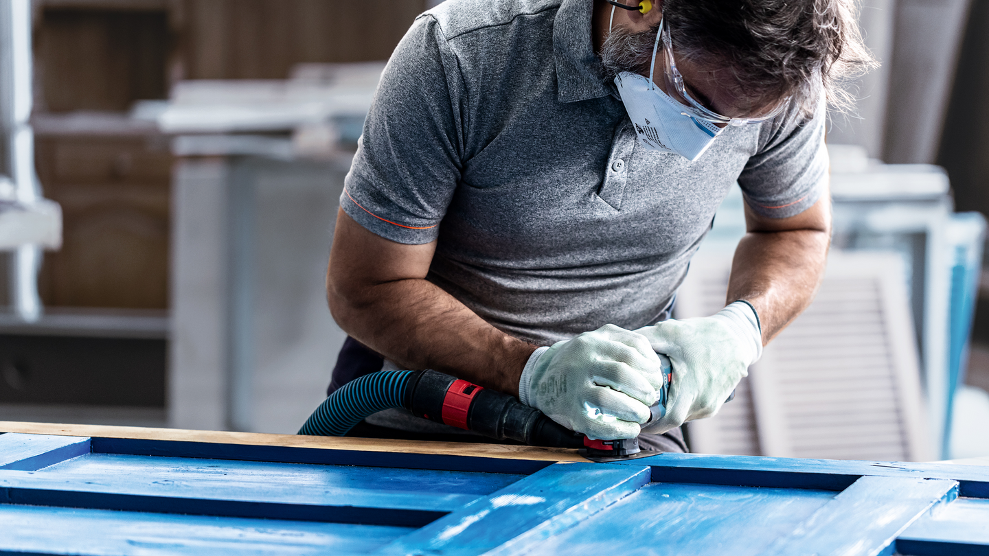 Terä monitoimityökalulle Bosch EXPERT Sanding Plate AVZ 90 RT6, 90 mm