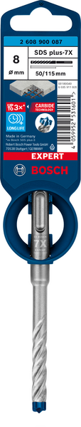 Poravasaranterä Bosch Expert SDS plus-7X 8x50x115mm
