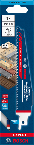 Puukkosahanterä Bosch EXPERT 'Wood with Metal Demolition' S 967 XHM, 1 kpl