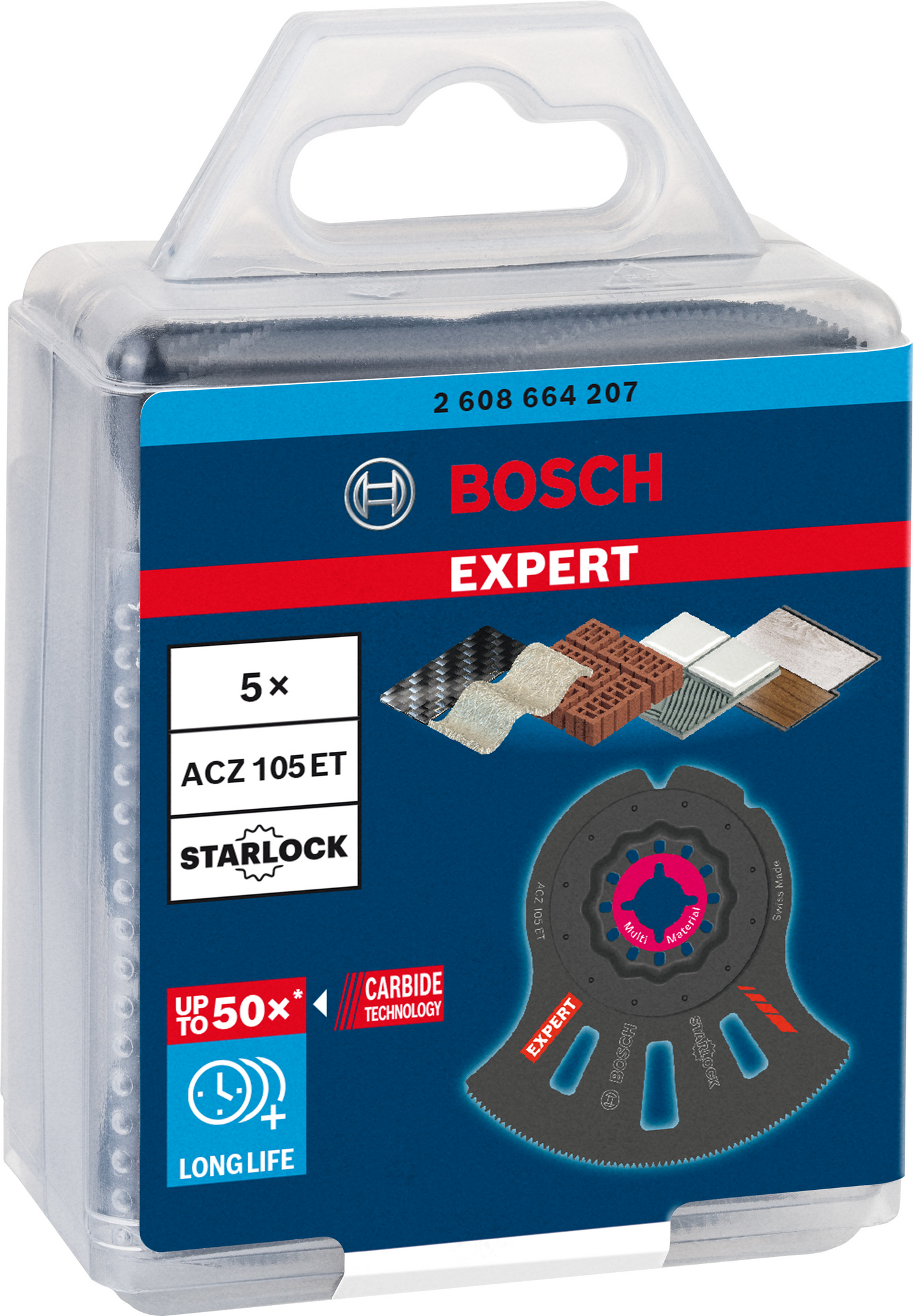 Terä Bosch EXPERT MultiMaterial Segment ACZ 105 ET 5 kpl