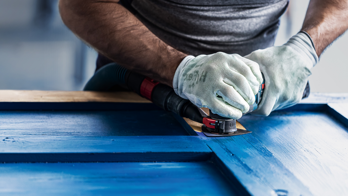 Terä monitoimityökalulle Bosch EXPERT Sanding Plate AVZ 90 RT4, 90 mm