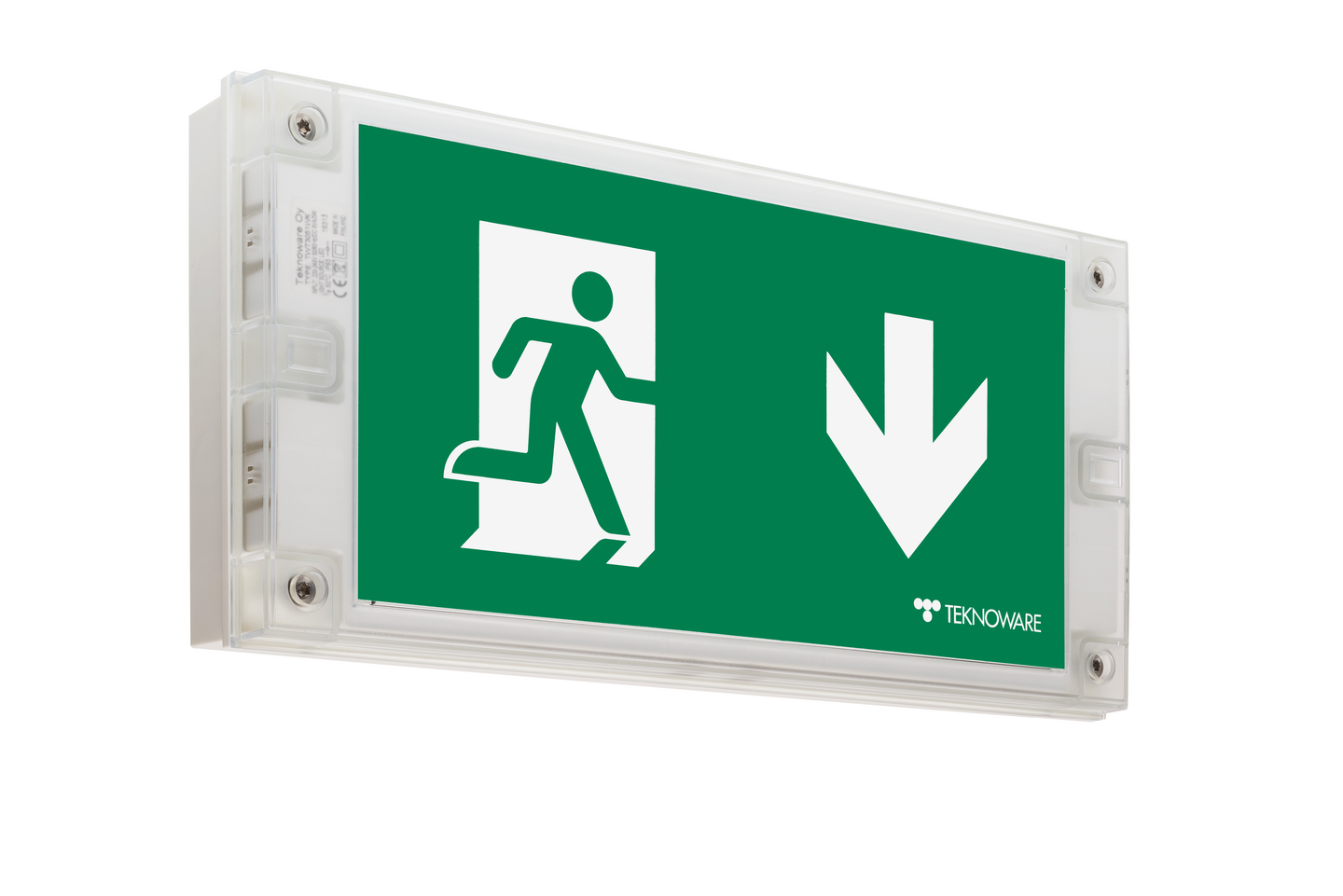 Opastevalaisin Teknoware Solid Exit Y3071w140 24-230v 30m