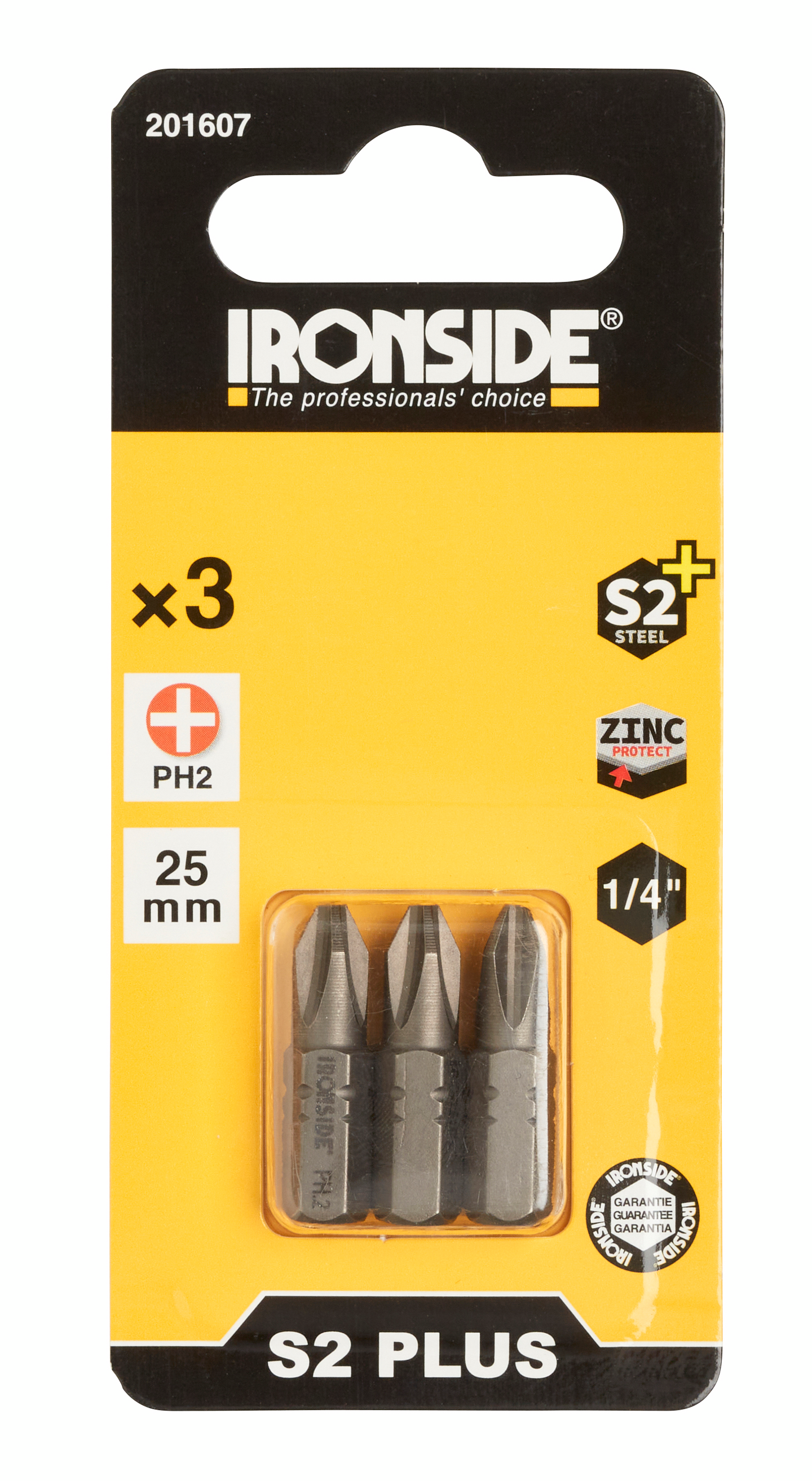 SKRUVBIT PH2 25MM 3DEL IRONSIDE