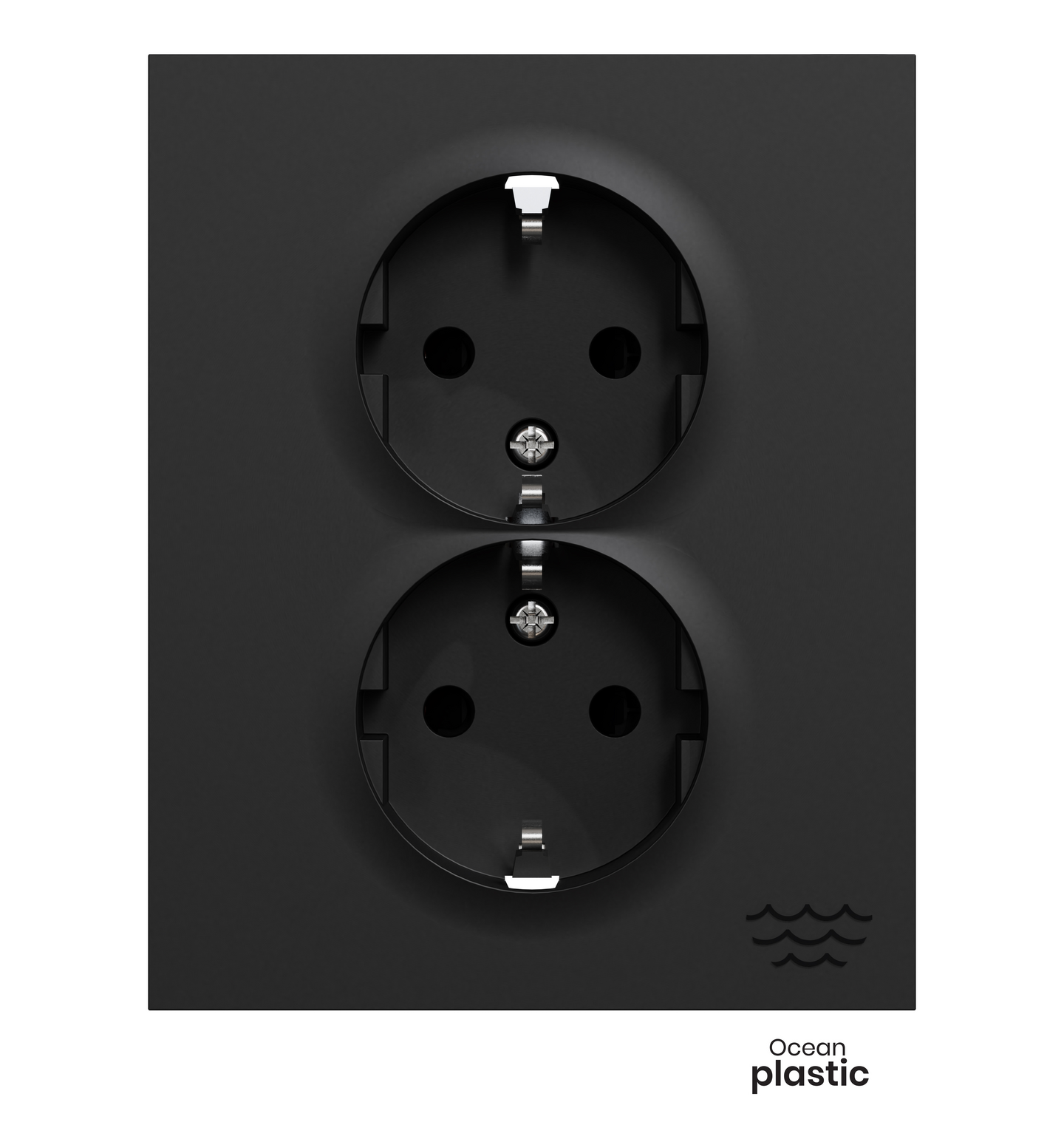 Pistorasia Elko Plus 2S/16A/440V/IP21 uppoasennus Ocean Plastic musta