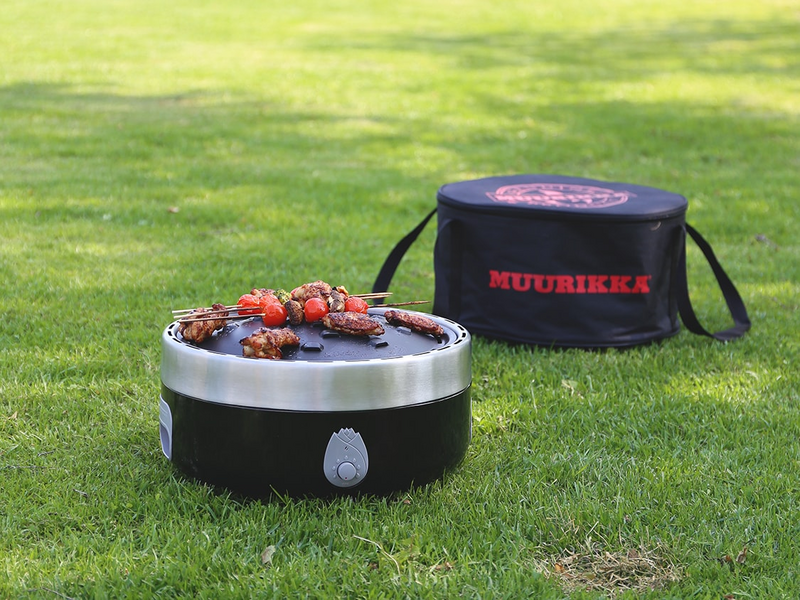 Hiiligrilli Muurikka nokkela savuton musta