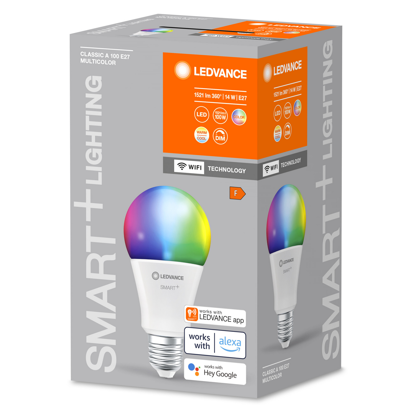 Led-vakiolamppu LEDVANCE SMART+ WiFi CLA 1521lm RGBW E27 muovirunko