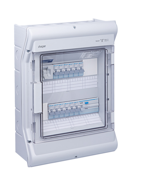Ryhmäkeskus UTU Basset 3412 V 35A IP44 polystyreeni