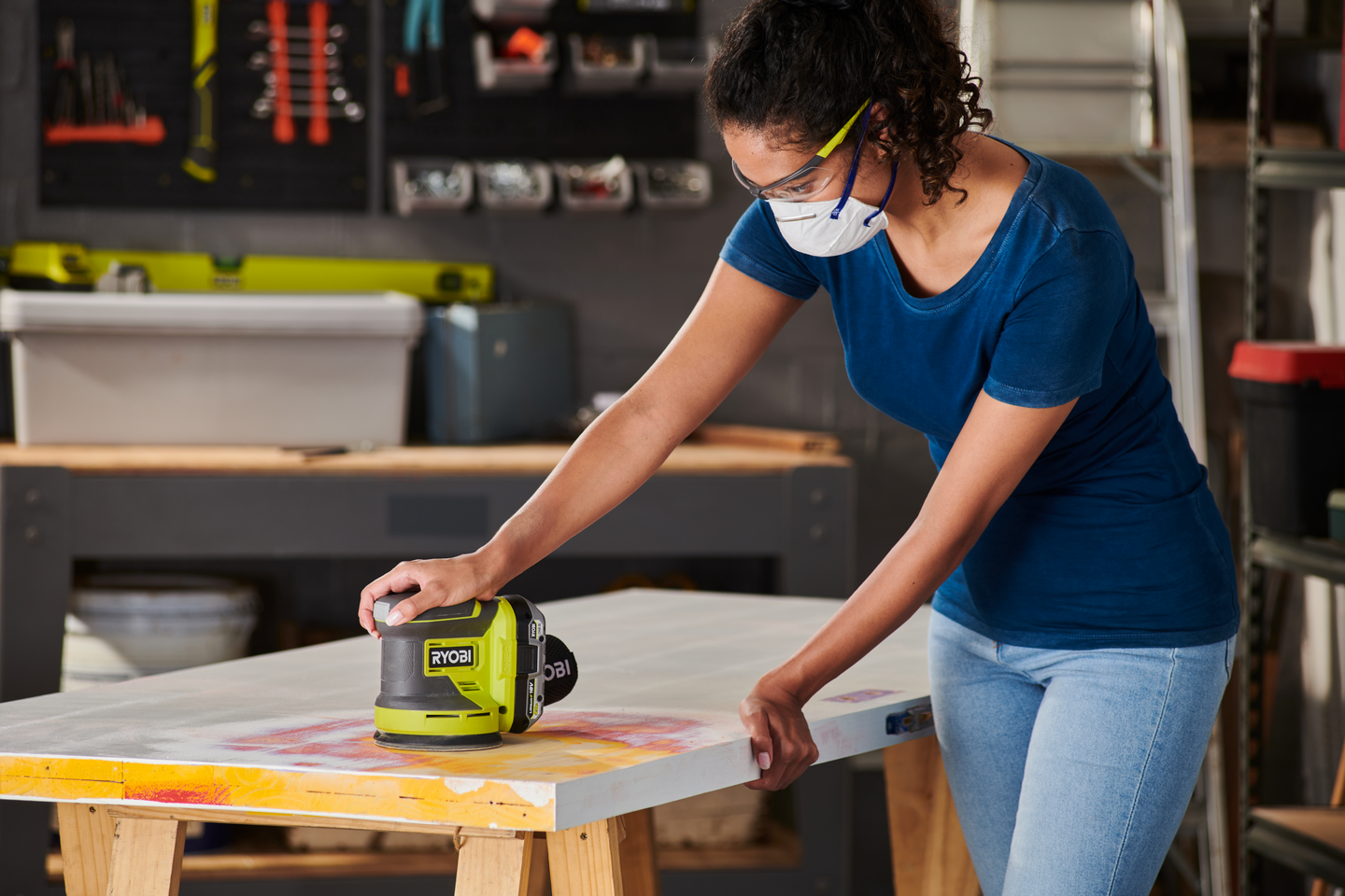 Akkuepäkeskohiomakone Ryobi RROS18-0 18V ONE+ runko