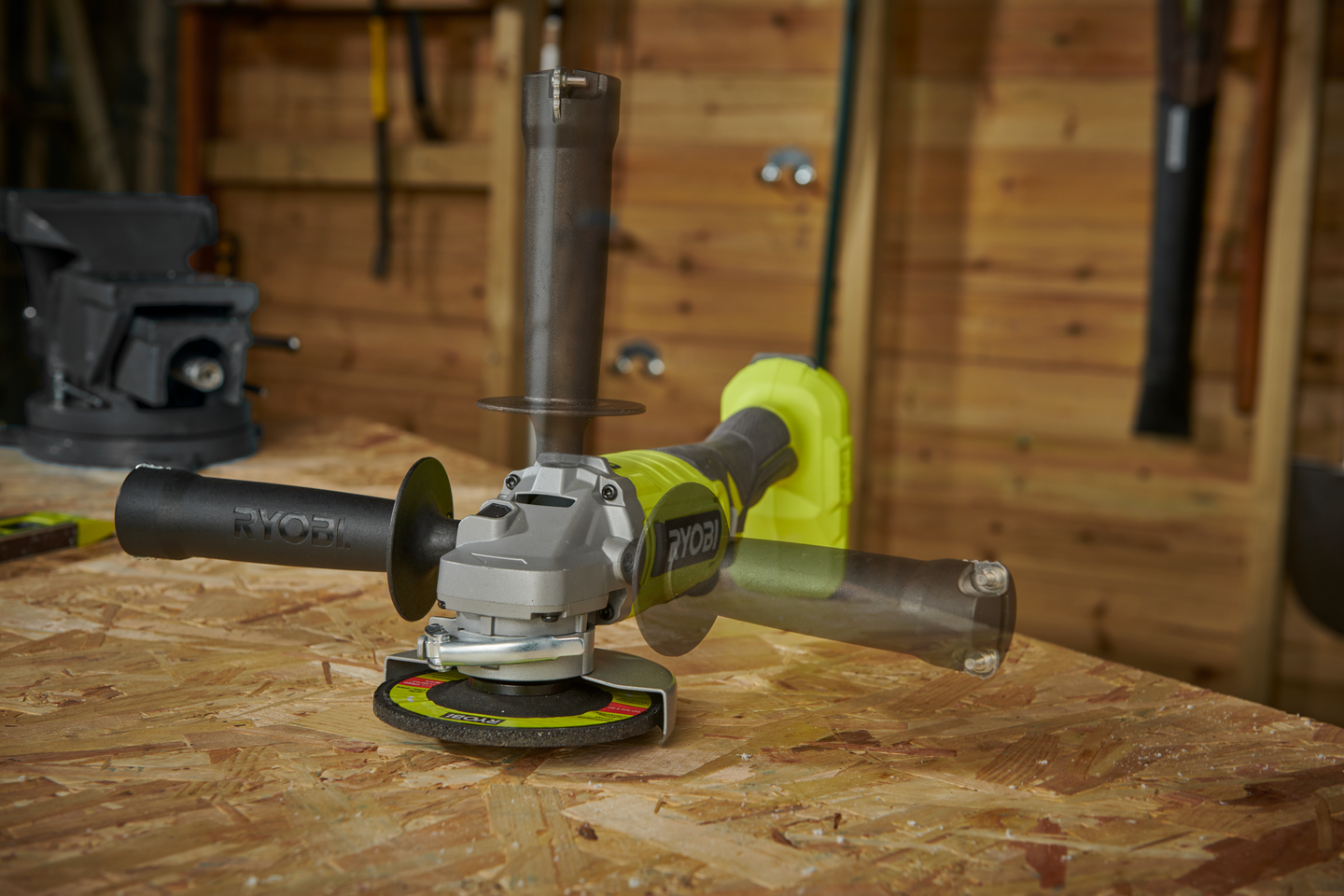 Akkukulmahiomakone Ryobi RAG18115-0 18V ONE+ runko