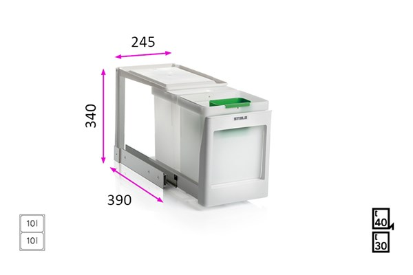 Jätevaunu Stala Ekoline Eko-2pk