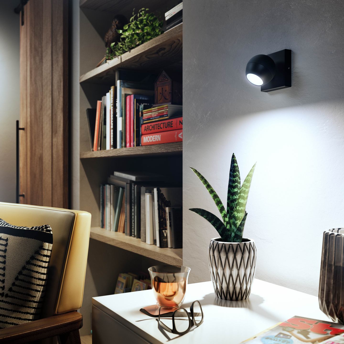 Kohdevalaisin Philips Hue Buckram musta 5W 230V