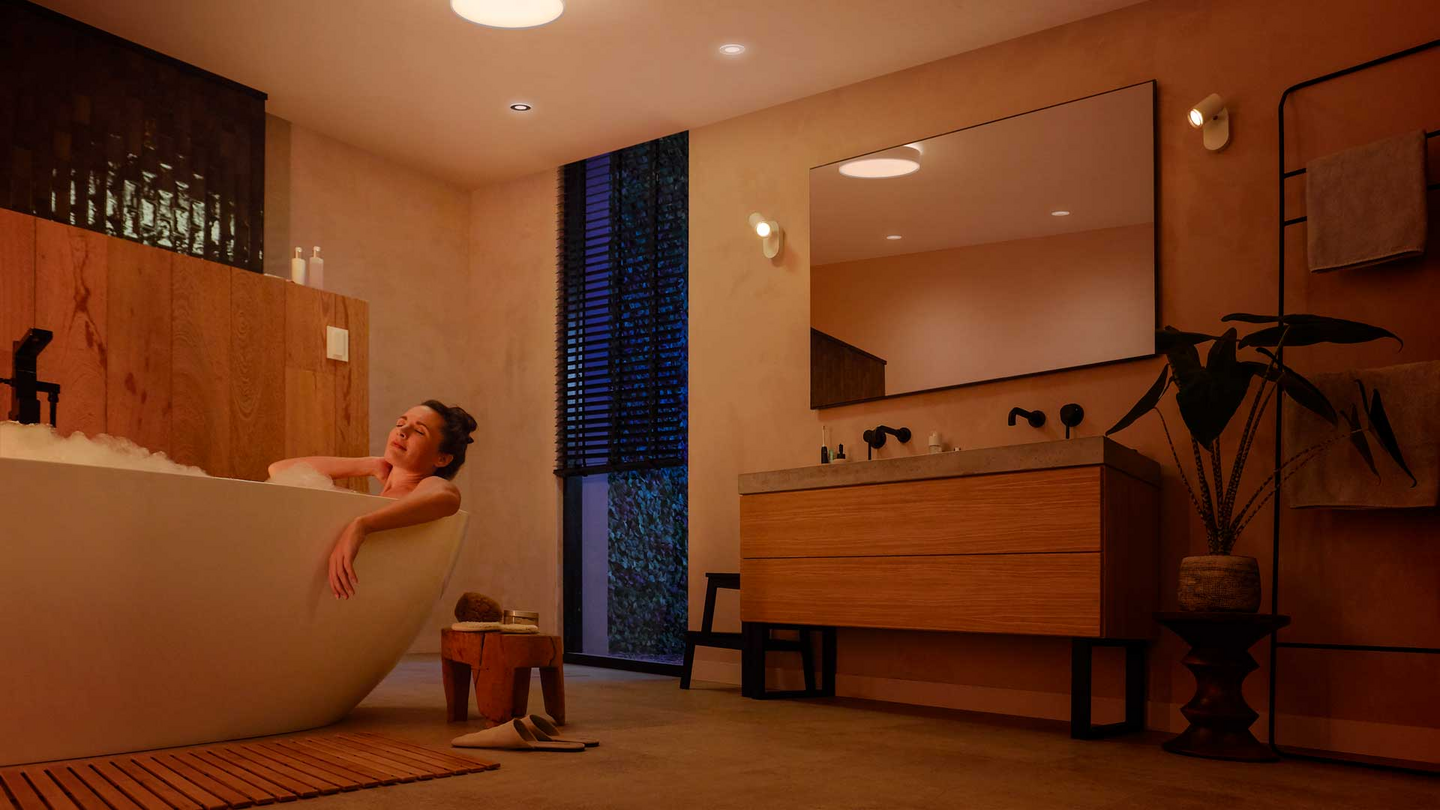 Kattovalaisin Philips Hue Devere M valkoinen